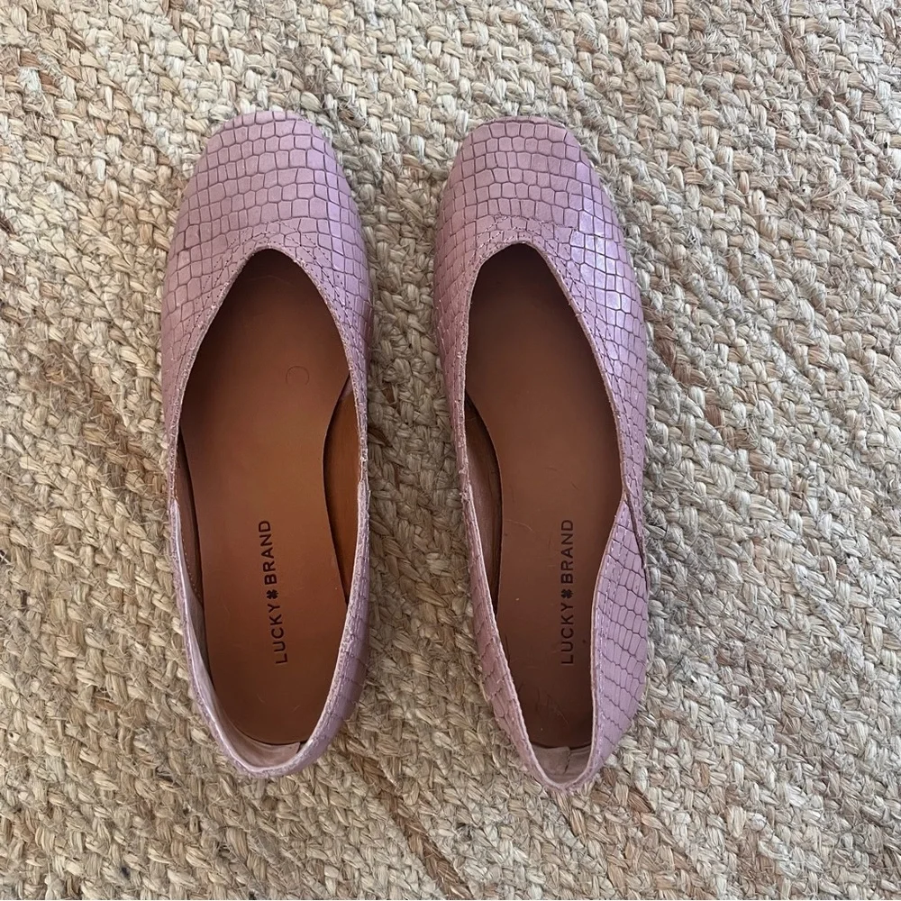 Lucky Brand Snakeskin Ballet Flat - Picture 2 of 3